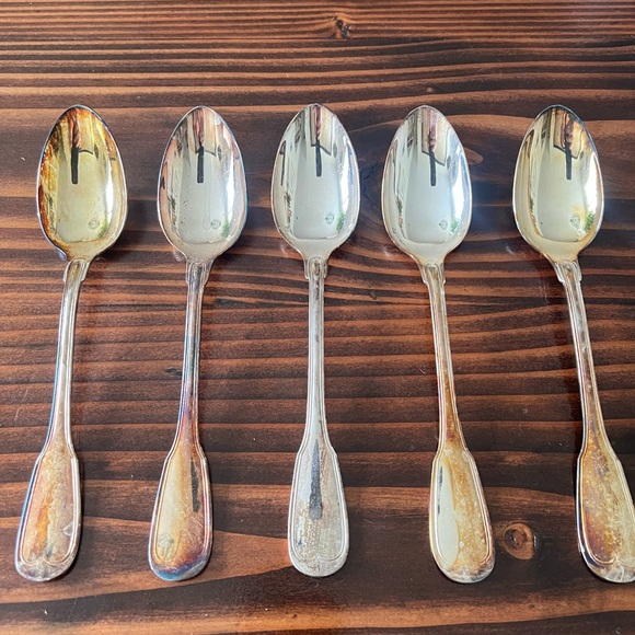 Other - Set of 5 Russian silver spoons 84gr 60gr stamped